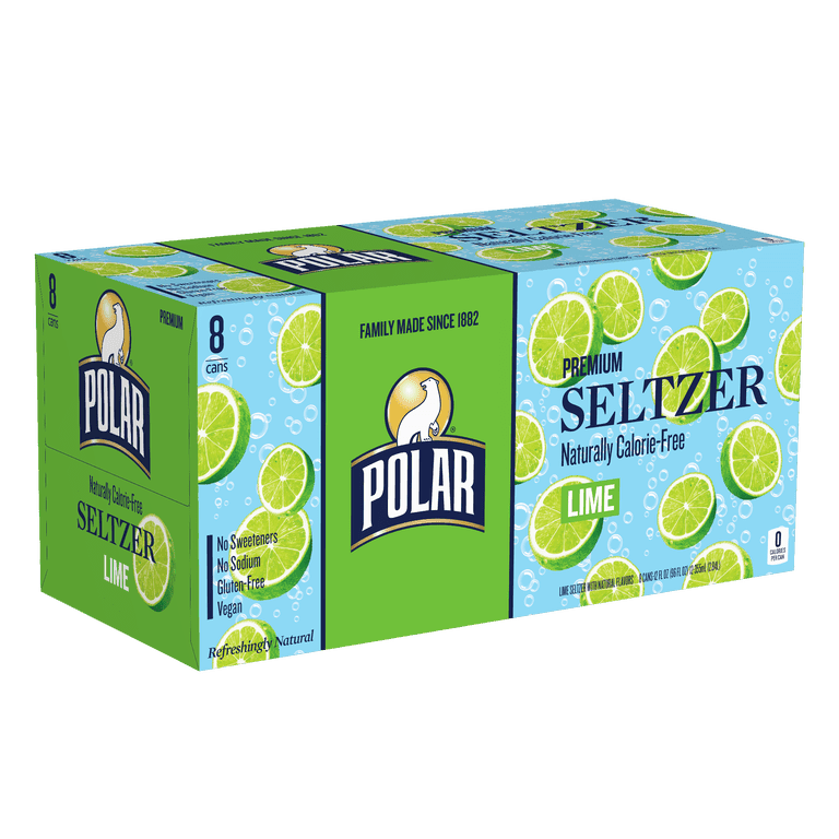 POLAR LIME SELTZER  8PK
