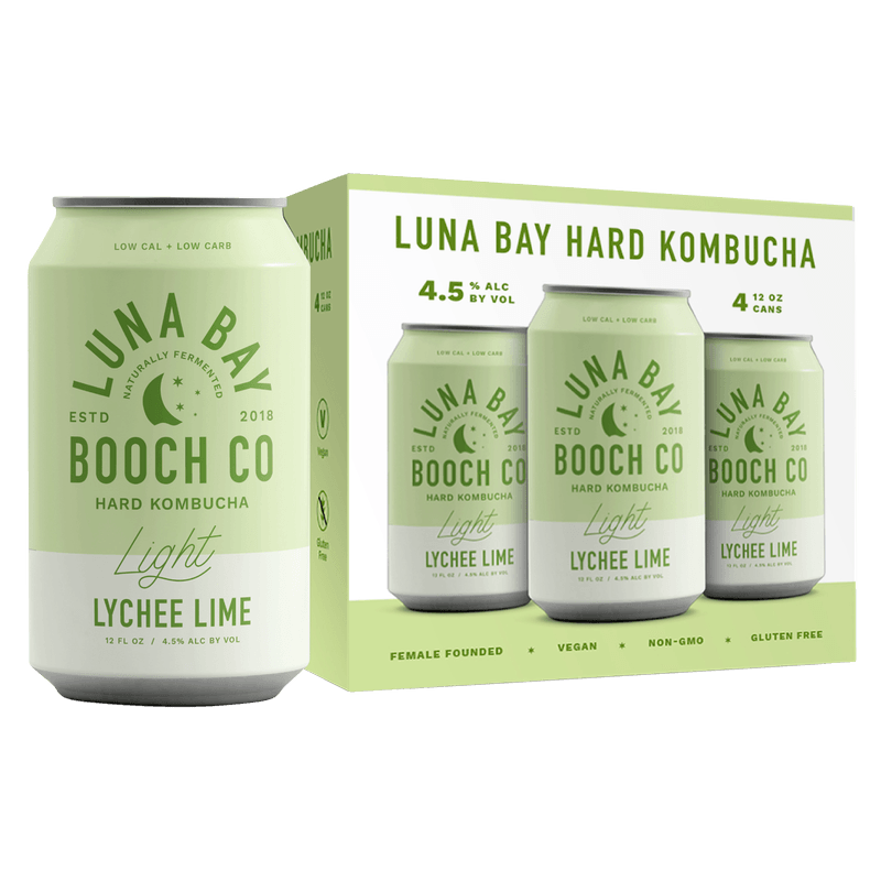 LUNA BAY LYCHEE LIME  4CAN 12OZ