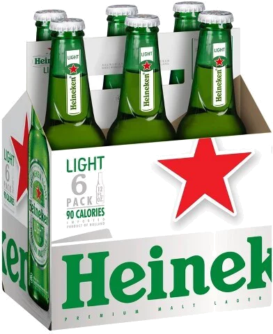 HEINEKEN LIGHT 6 PACK BTL 12OZ