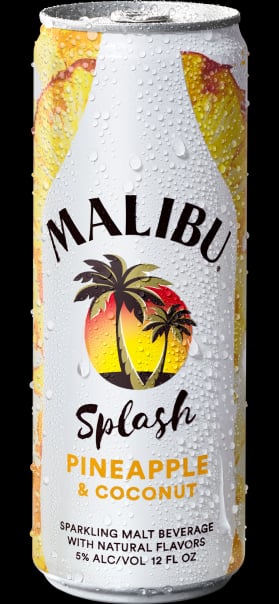 MALIBU SPLASH PINEAPPLE COCONUT 24OZ 24 oz