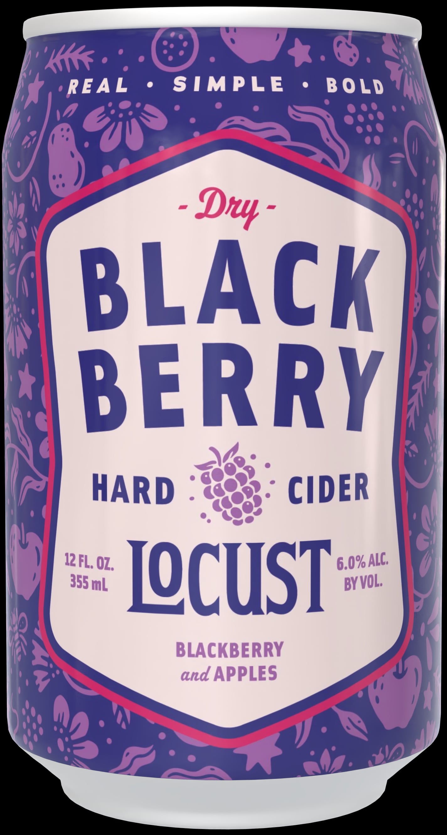 LOCUST CIDER BLACKBERRY 6CN 12OZ