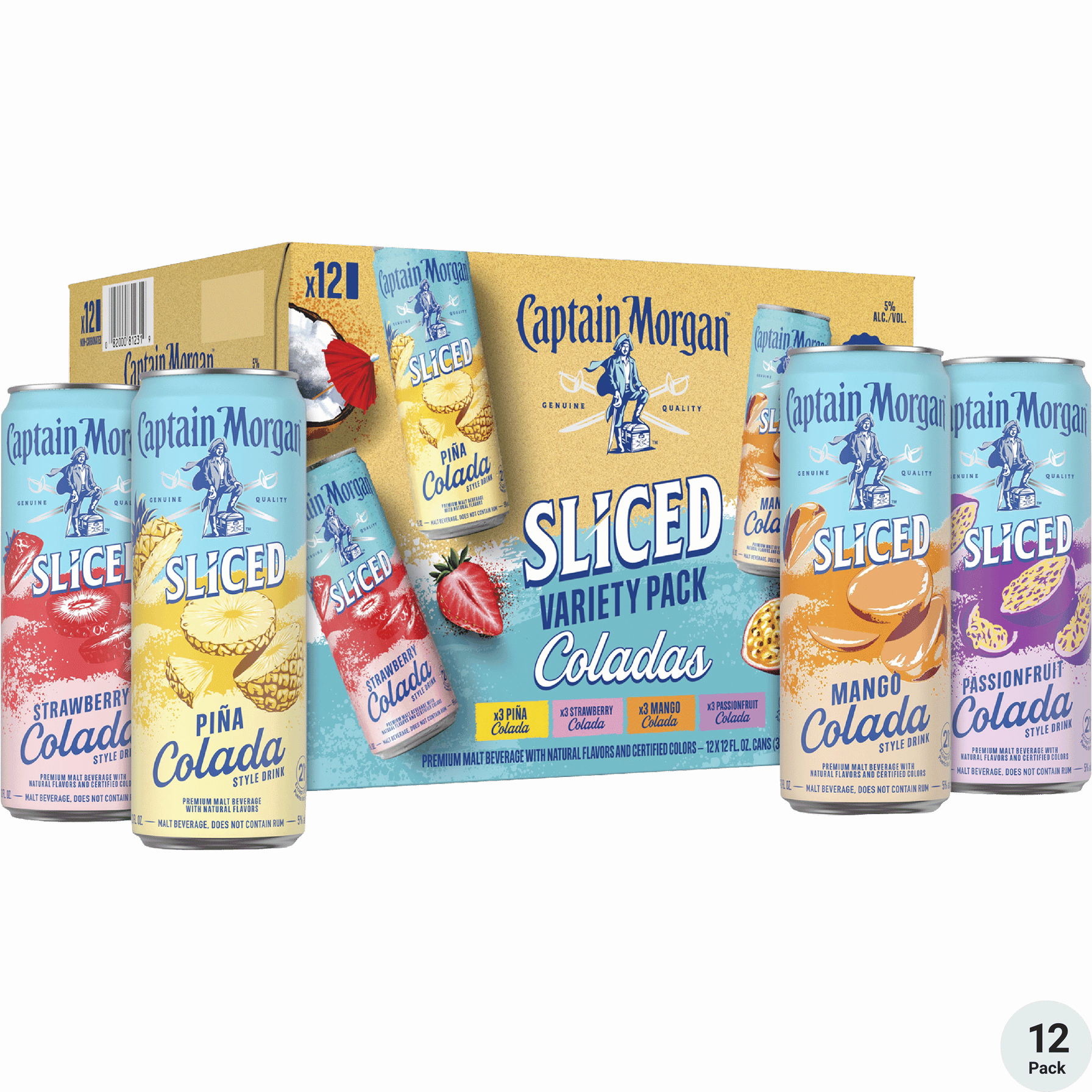 CAPTAIN MORGAN RTD SLICED COLADA12PK 12 oz