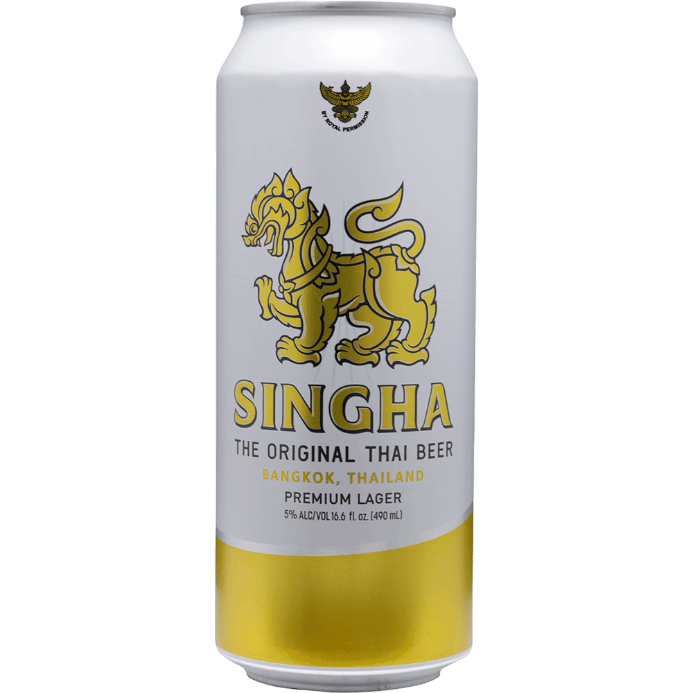 SINGHA THAI BEER 6CAN 12 oz