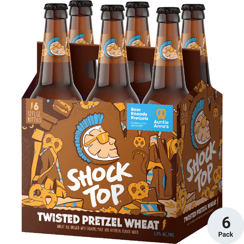 SHOCK TOP TWISTED PRETZEL WHEAT  6PK BTL 12OZ