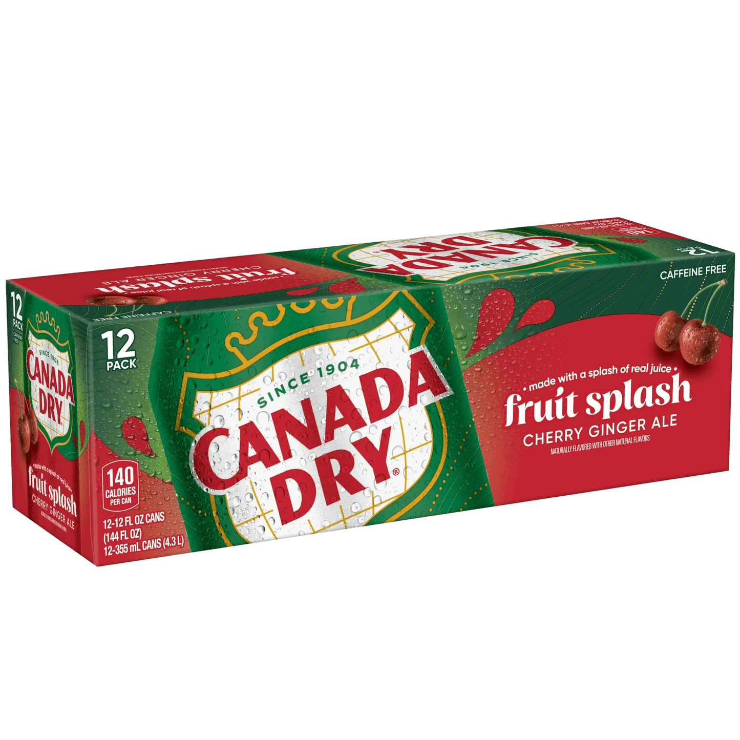 CANADA DRY FRUIT SPLASH 12 PK 12 oz