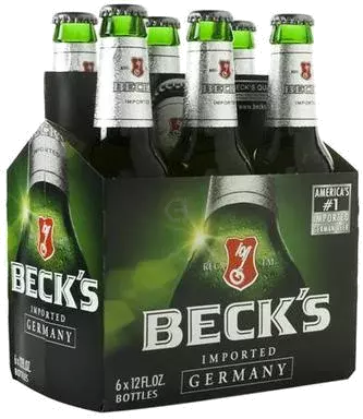 BECKS PILSNER 6 PACK BTL 12OZ