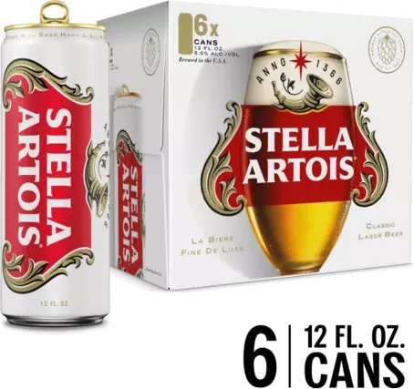 STELLA ARTOIS 6PK CAN 12OZ
