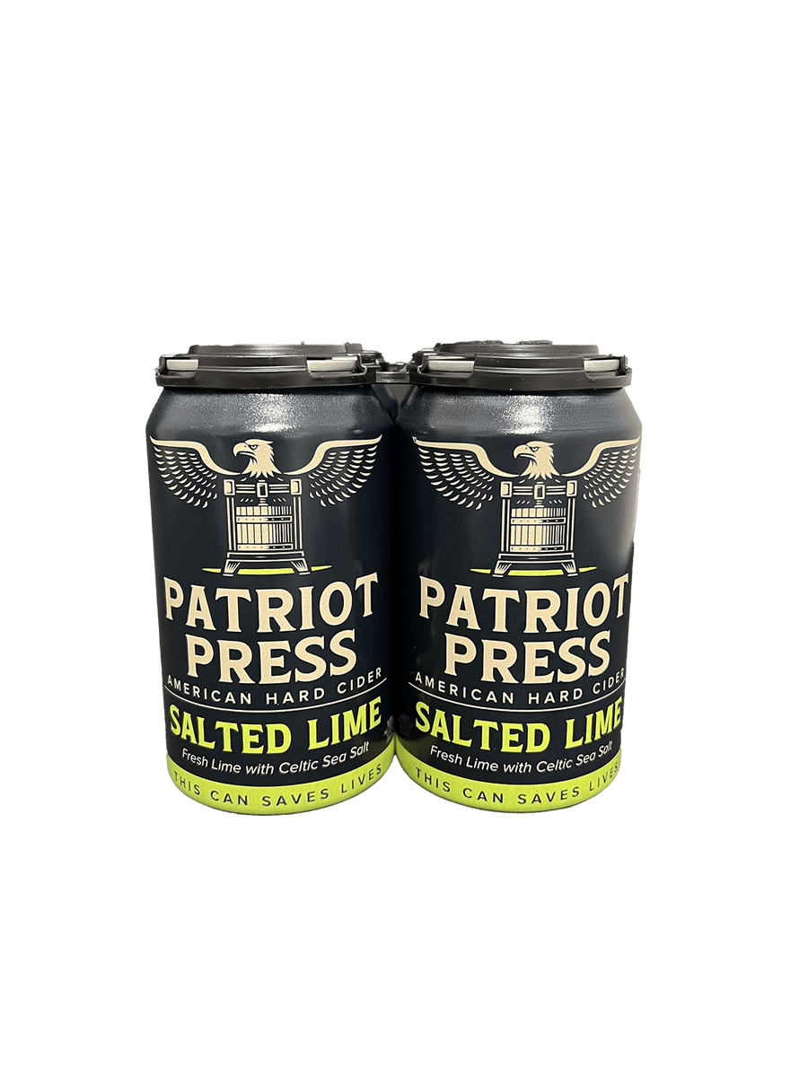 PATRIOT PRESS CIDER SALTED LIME 4PK