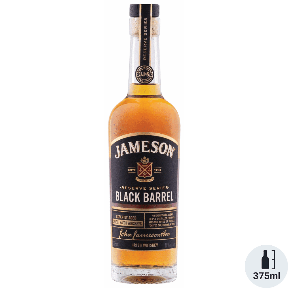 JAMESON IRISH BLACK BARREL WHISKEY 375ML