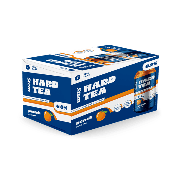 STEM CIDER HARD TEA PEACH 6PK CAN 16 oz