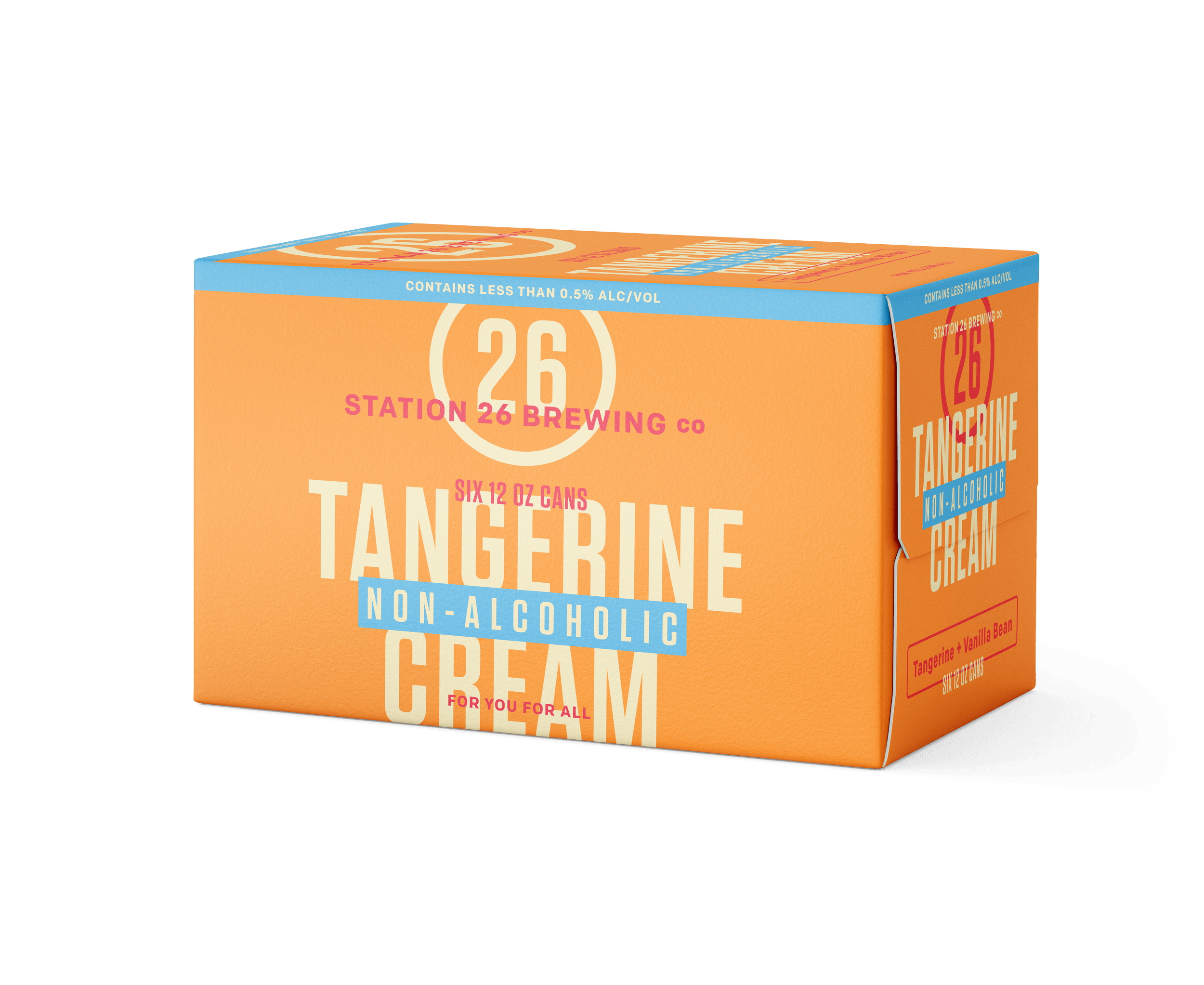 STATION 26 NA TANGERINE CREAM 6PK CAN 12 oz