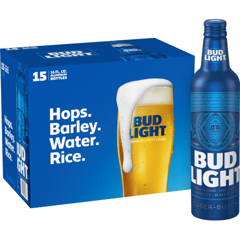 BUD LIGHT 15PK 16OZ ALUM BTL 16 oz