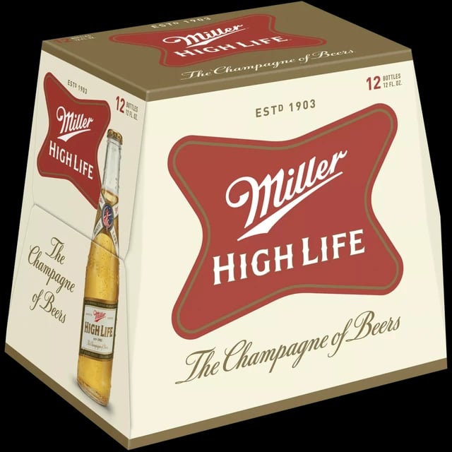 MILLER HIGH LIFE 12 PK BTL 12OZ