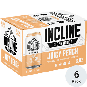 INCLINE CIDER WHITE PEACH 6PK 12OZ