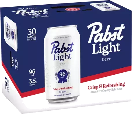 PABST LIGHT 30 PACK CANS 12OZ