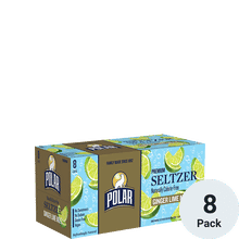 POLAR GINGER LIME SELTZER  8PK