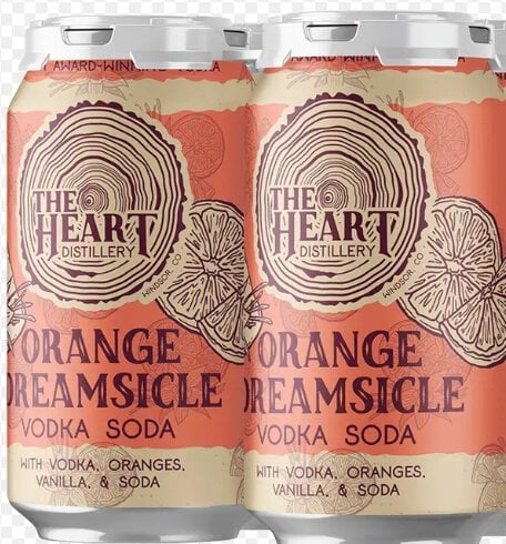 THE HEART RTD ORANGE DREAMSICLE 4CAN 12 oz