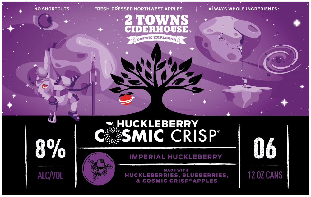 2 TOWNS HUCKLEBERRY 6CAN 12 oz