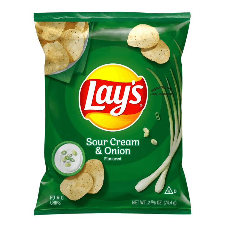 LAYS SOUR CREAM AND ONION