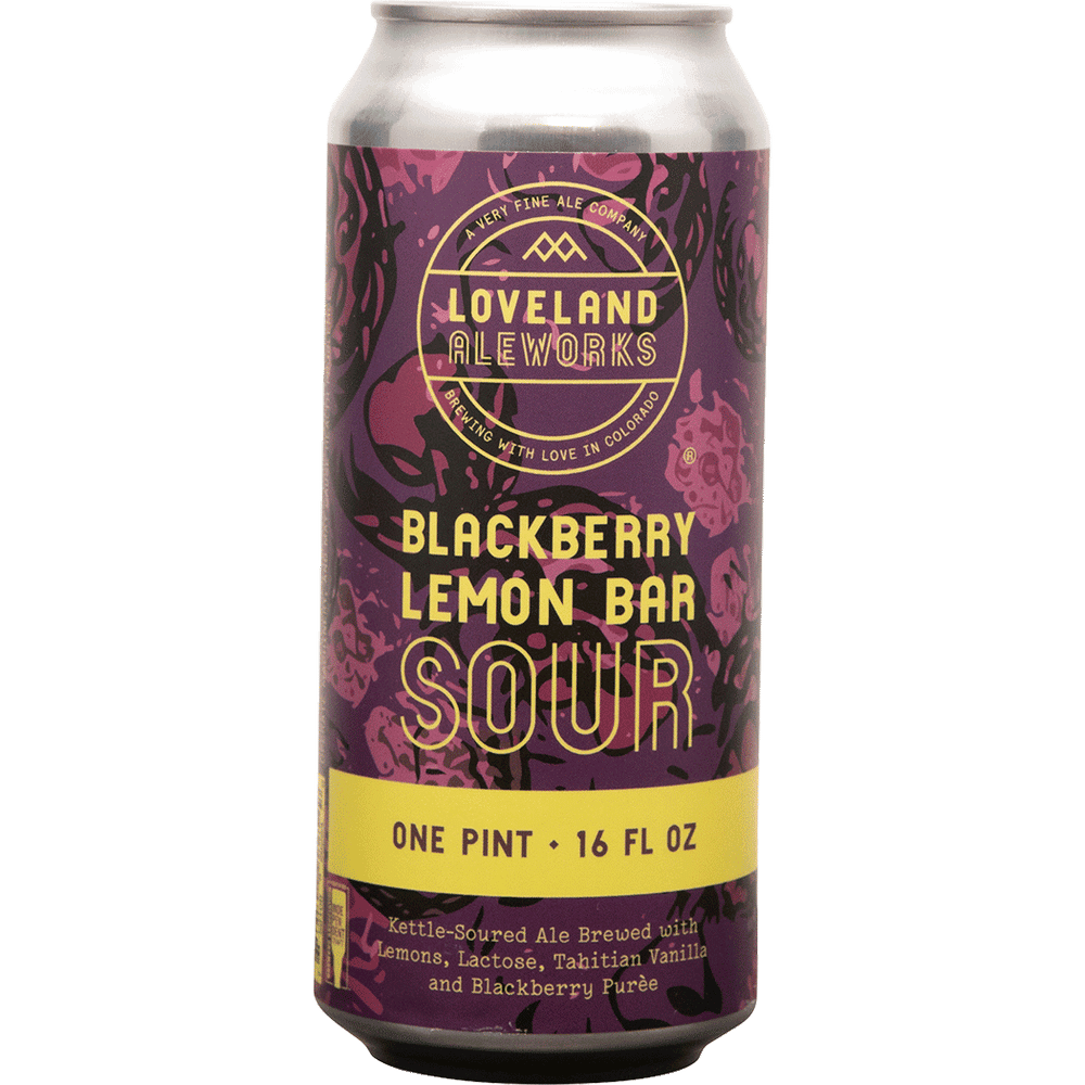 LOVELAND ALEWORKS BLACKBERRY LEMON BAR SOUR 4PK CAN 16 oz
