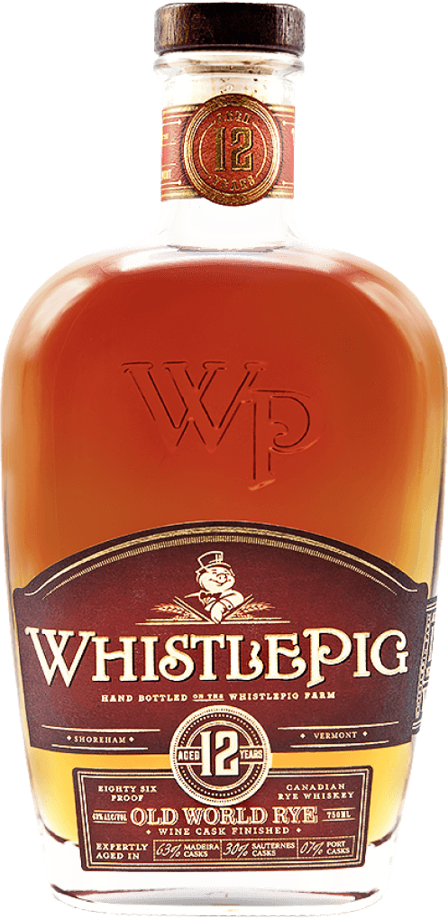 WHISTLE PIG RYE 12YR OLD WORLD **CUST SER** 750ml