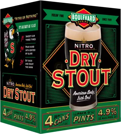 BOULEVARD DRY STOUT 4PK 12OZ