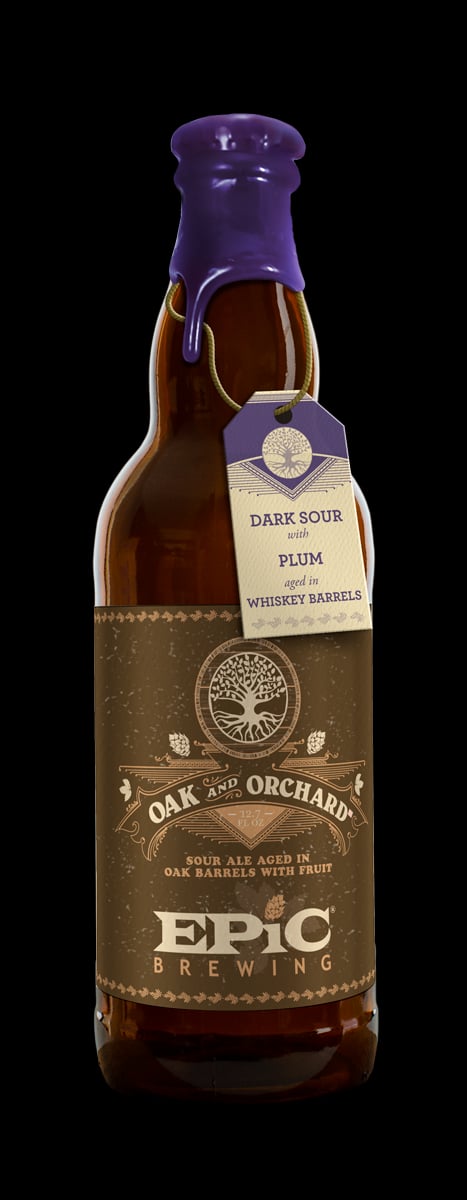 EPIC BREW OAK AND ORCHARD DARK PLUM SOUR BOMBER 375ml