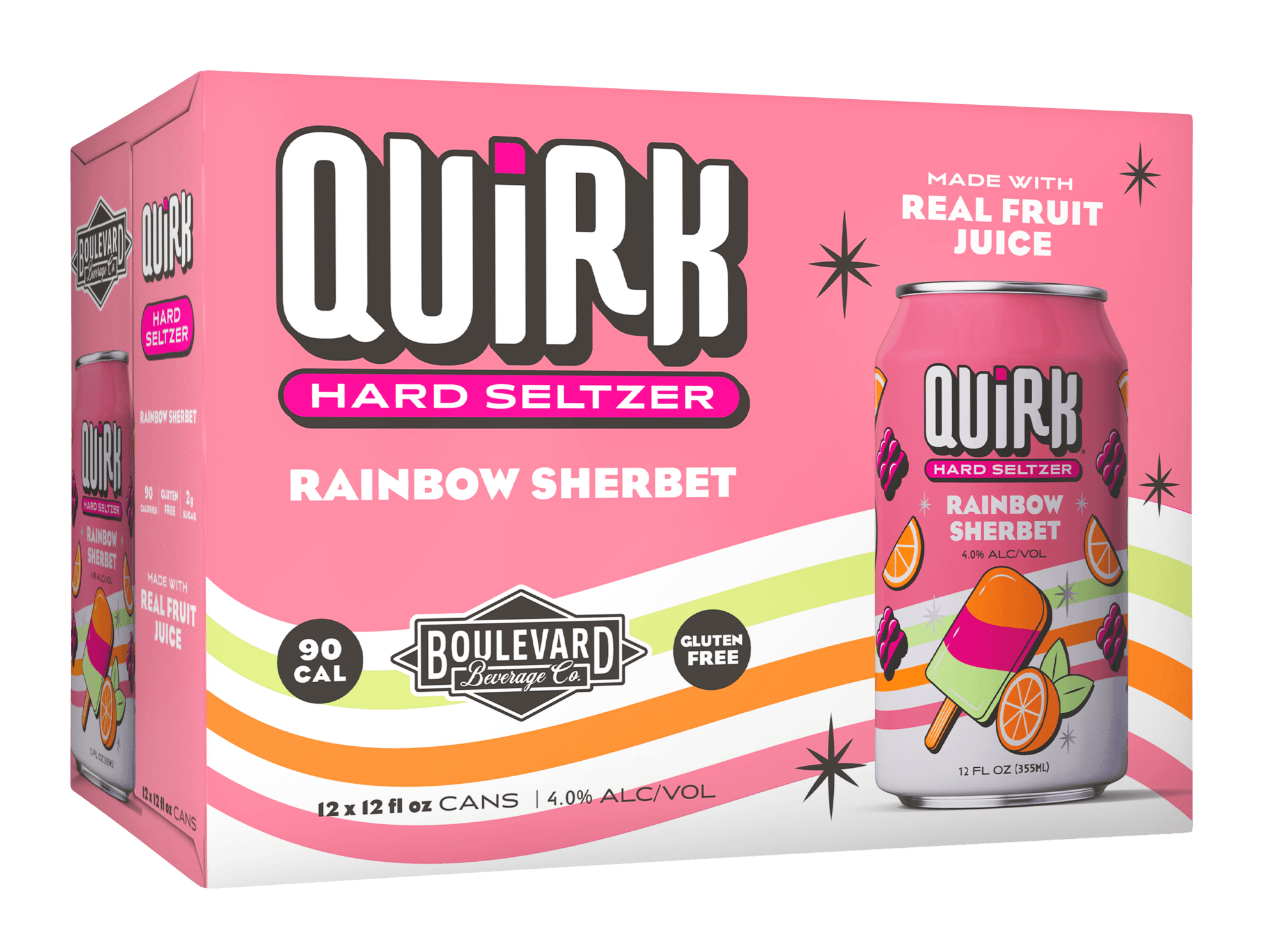 BOULEVARD QUIRK SELTZER SHERBET 12CAN *BC* 12OZ