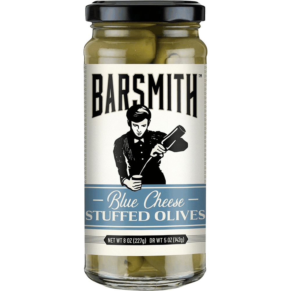 BARSMITH BLUE CHEESE OLIVES  8OZ