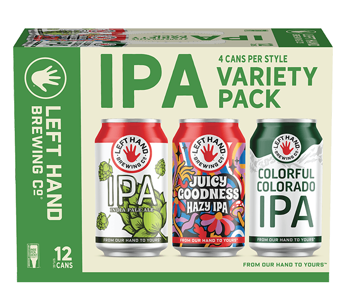 LEFT HAND IPA MIX PACK 12 CAN 12 oz