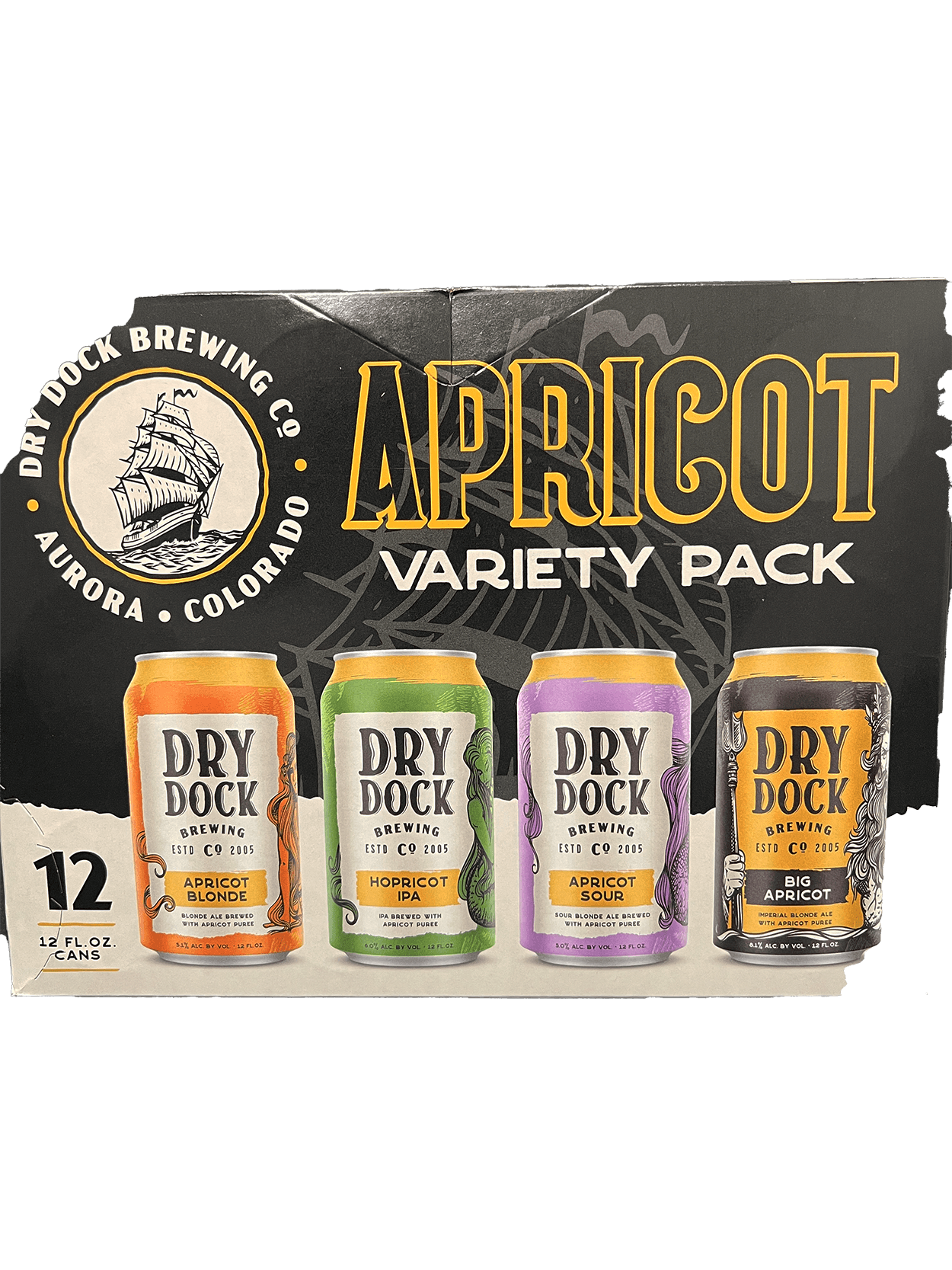 DRY DOCK APRICOT VP 12CAN 12 oz