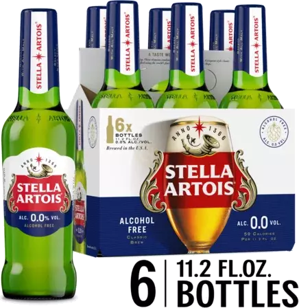 STELLA ARTOIS NA 6PK BTL 12OZ