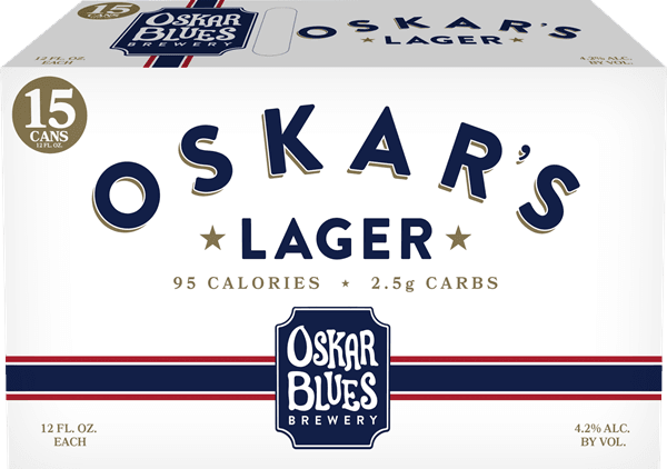 OSKAR BLUES LAGER 15CANS 12OZ