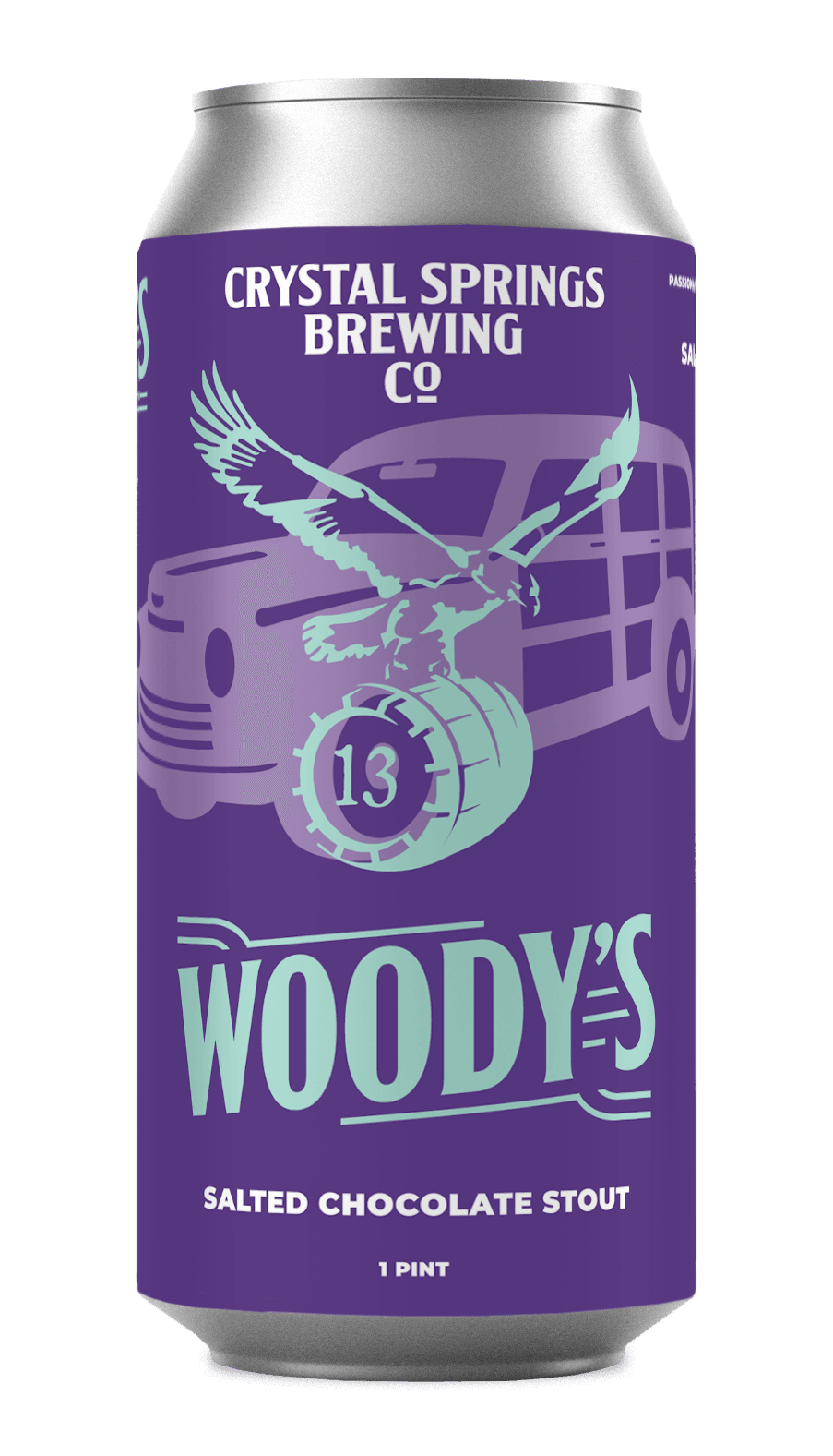 CRYSTAL SPRINGS WOODYS STOUT 4CN 12 oz