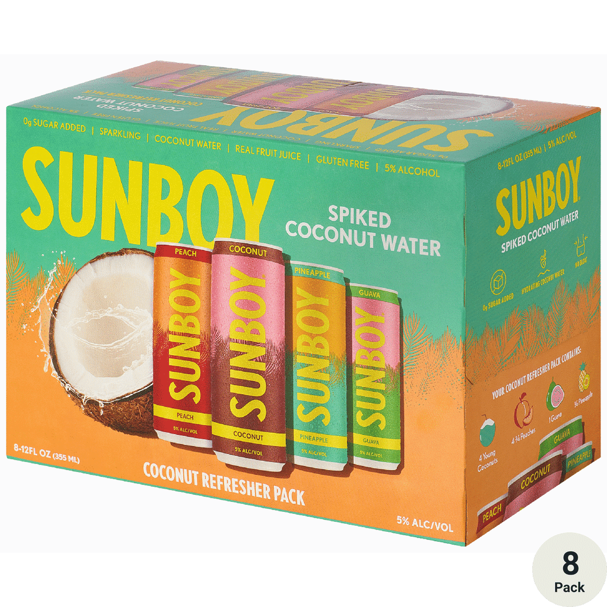 SUNBOY VP 8PK 12OZ