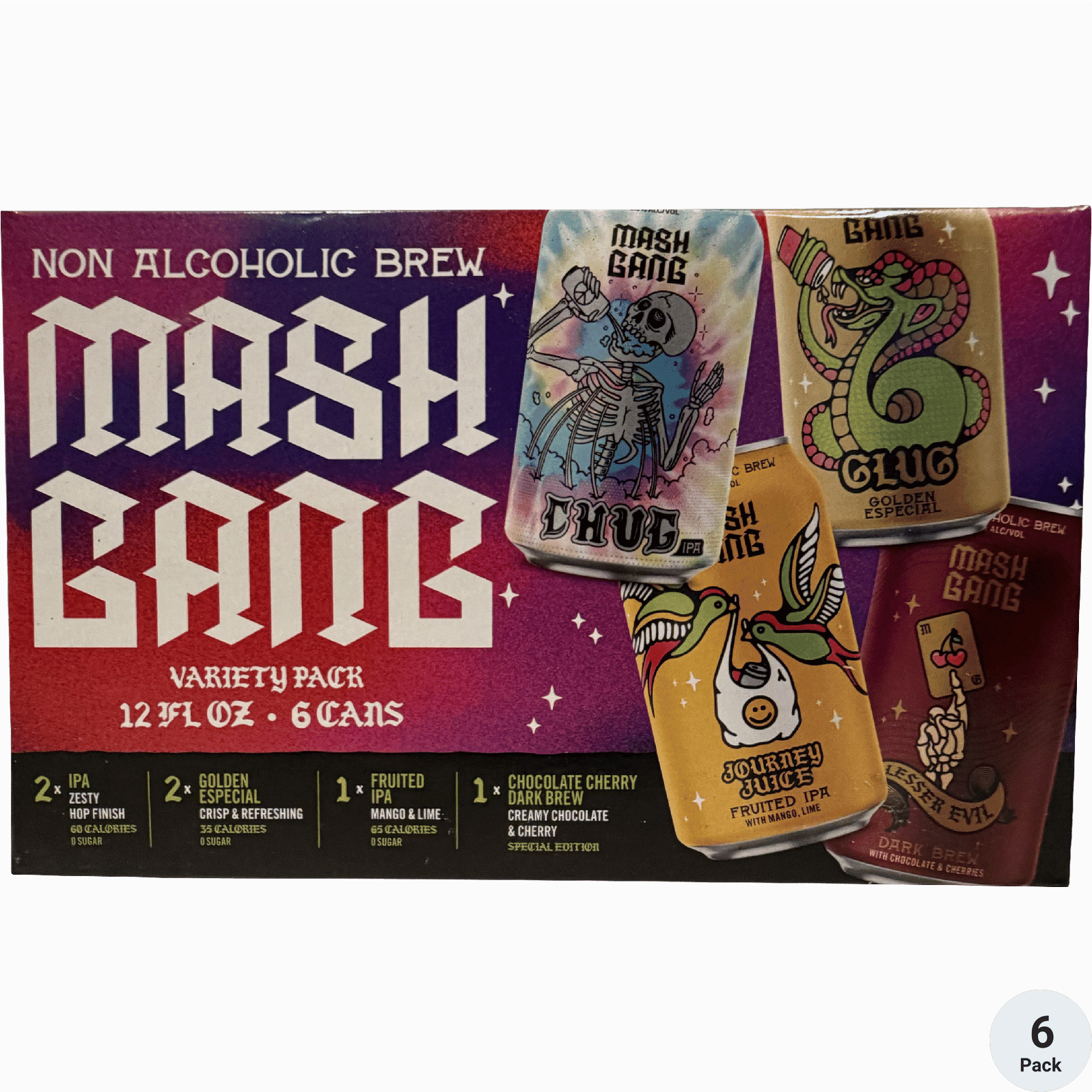 MASH GANG VARIETY NA 6PK 16 oz