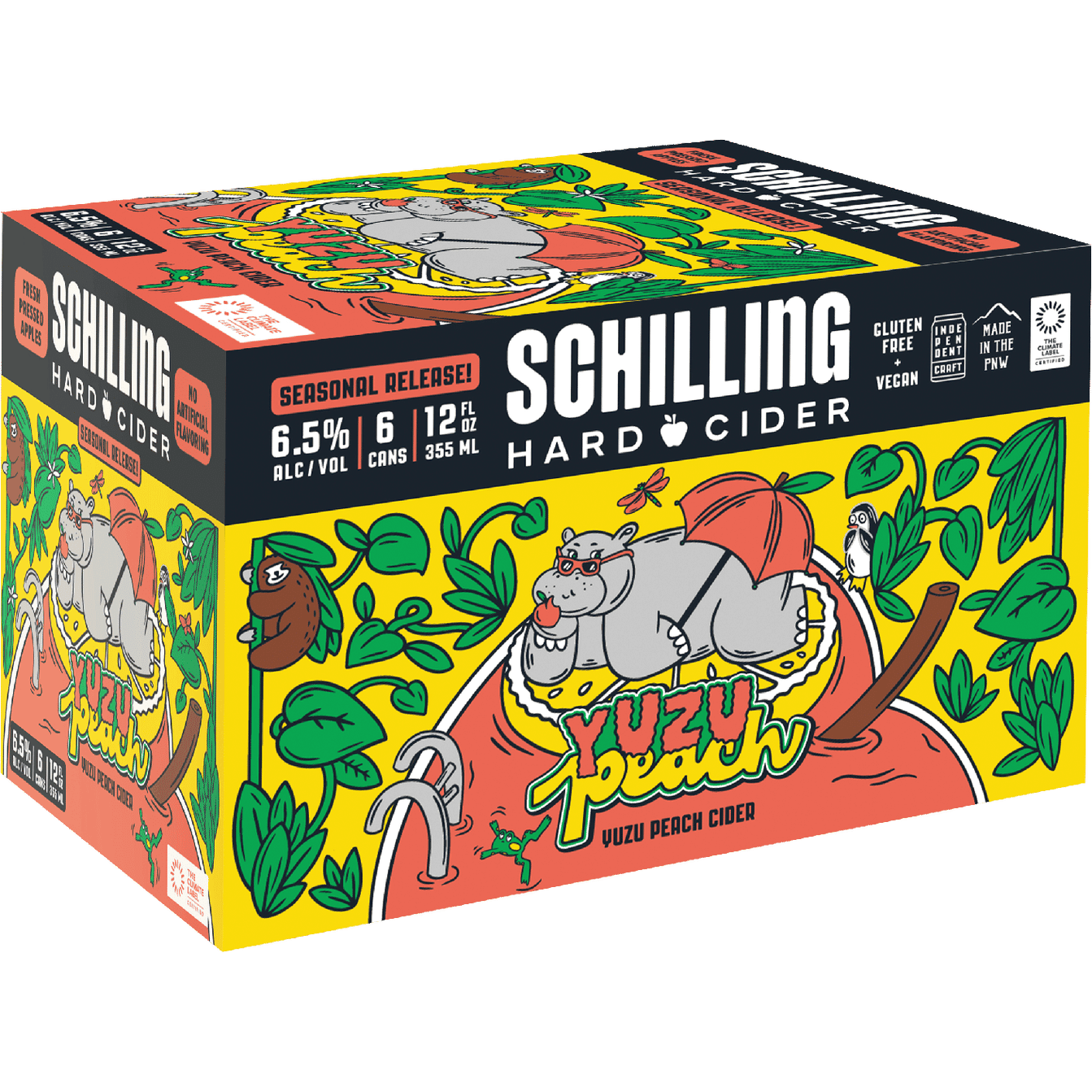 SCHILLING YUZU PEACH 6PK CAN 12 oz