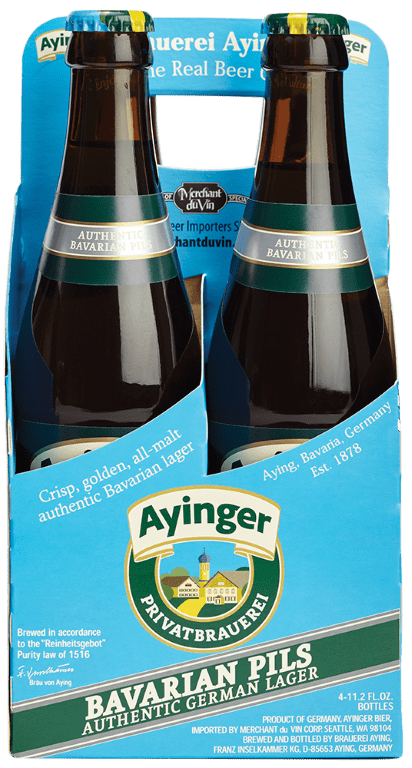 AYINGER BAVARIAN PILSNER 4PKS 12OZ