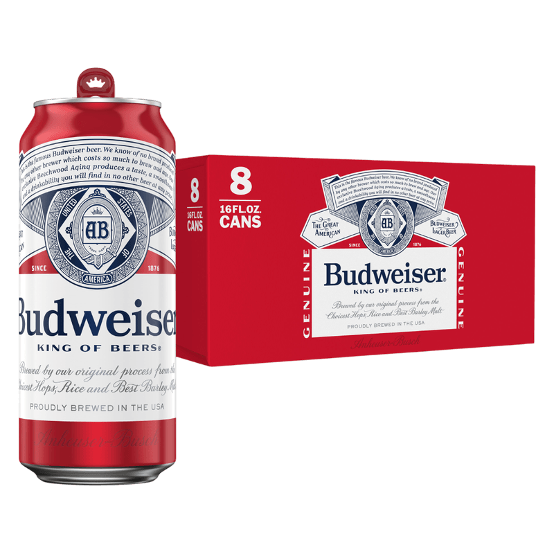 BUDWEISER 16OZ 8PK CAN