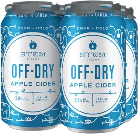 STEM CIDER OFF DRY 4PK CAN 12OZ