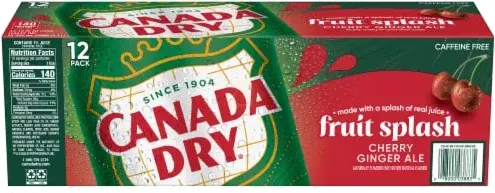 CANADA DRY DIET FRUIT SPLASH 12 PK 12 oz