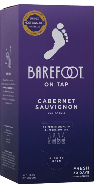 BAREFOOT BOX CAB SAUV 3 L