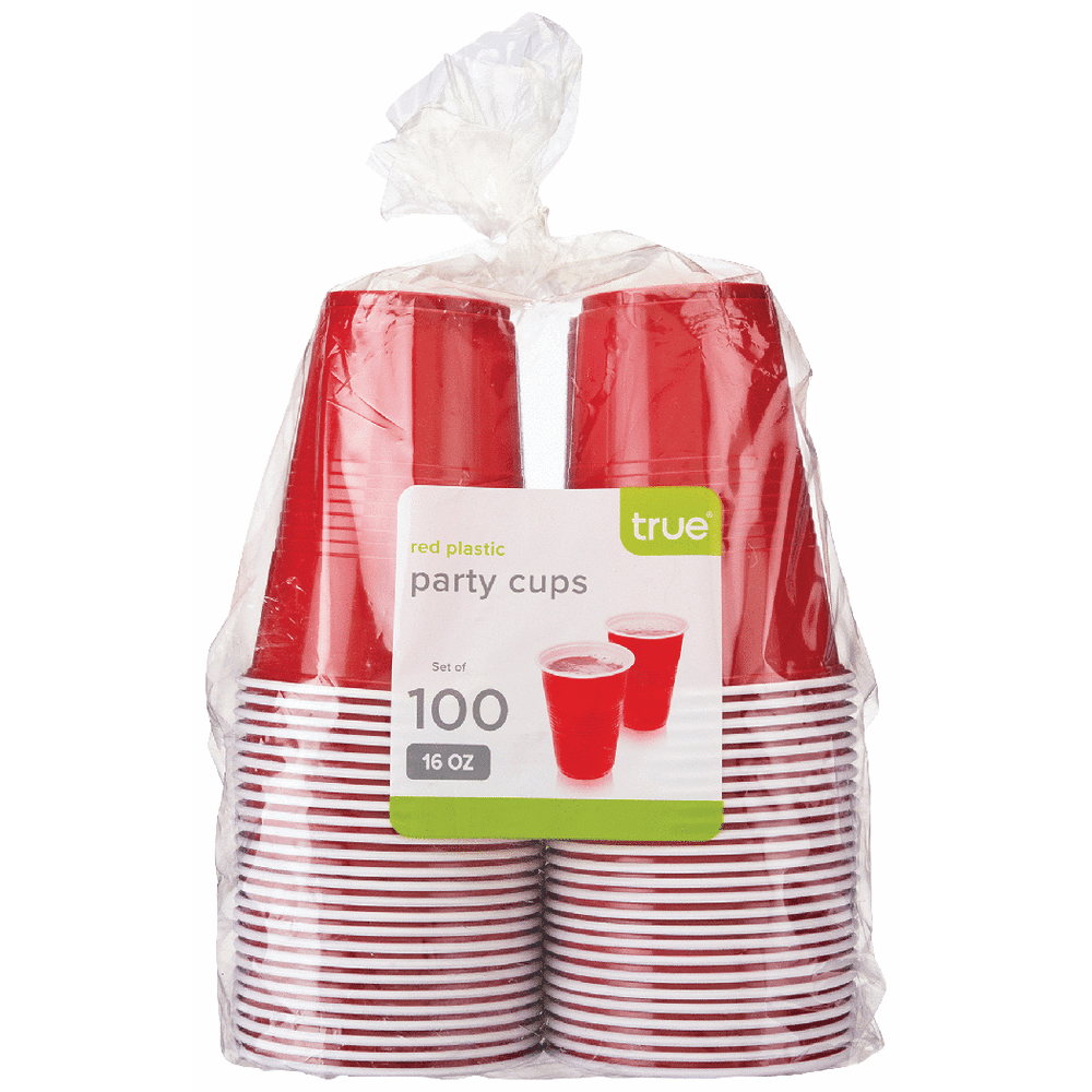 TRUE PARTY 16OZ RED PARTY CUPS 100