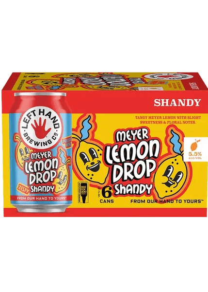 LEFT HAND MEYER LEMON SHANDY 6PK CANS 12OZ