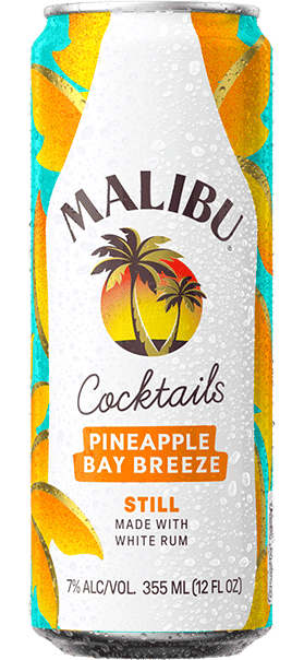 MALIBU RTD 4CN PINEAPPLE BAY BREEZE 12OZ