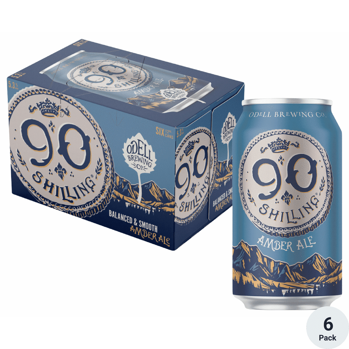 ODELL 90 SHILLING 6PK 12OZ