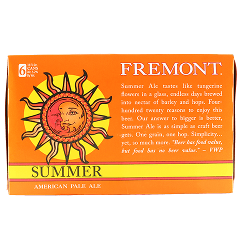 FREMONT SUMMER ALE 6PK CAN 12 oz
