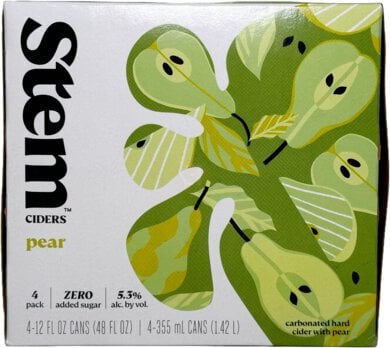 STEM CIDER PEAR 4PK CAN 12OZ