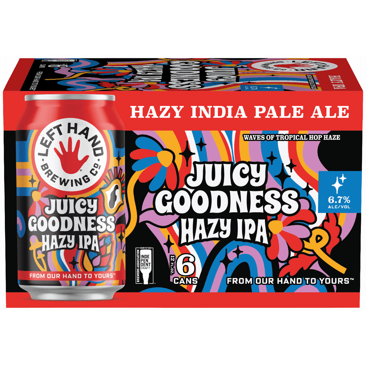 LEFT HAND JUICY GOODNESS 6PK CANS 12OZ