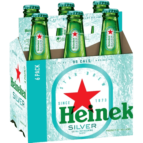 HEINEKEN SILVER 6 PACK BTL 12OZ